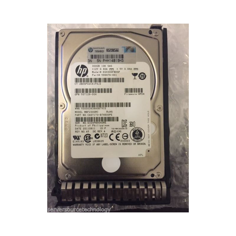 HP 507127-B21 507284-001 300GB 10K SAS 2.5" HDD ENT - NEW BULK